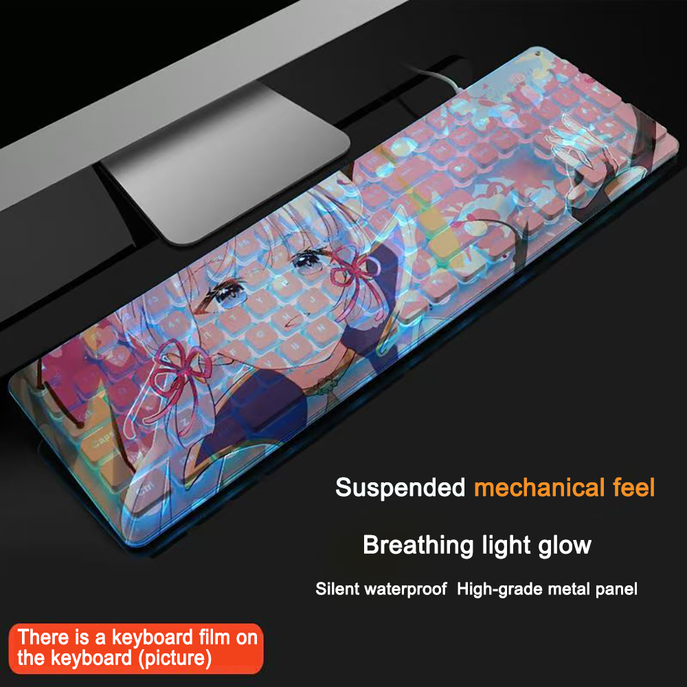 Laptop Accessories Gaming - Gaming-toetsenbord 104 toetsen Genshin Impact Kamisato