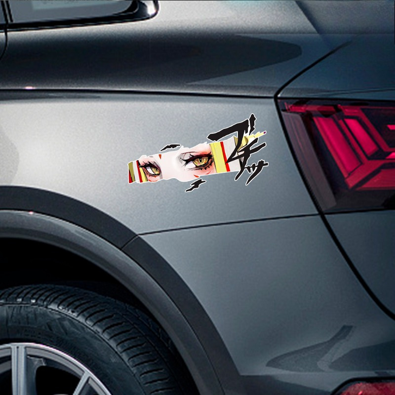 Gele anime autosticker, waterd - Yellow Laptop Accessories recensie en prijs