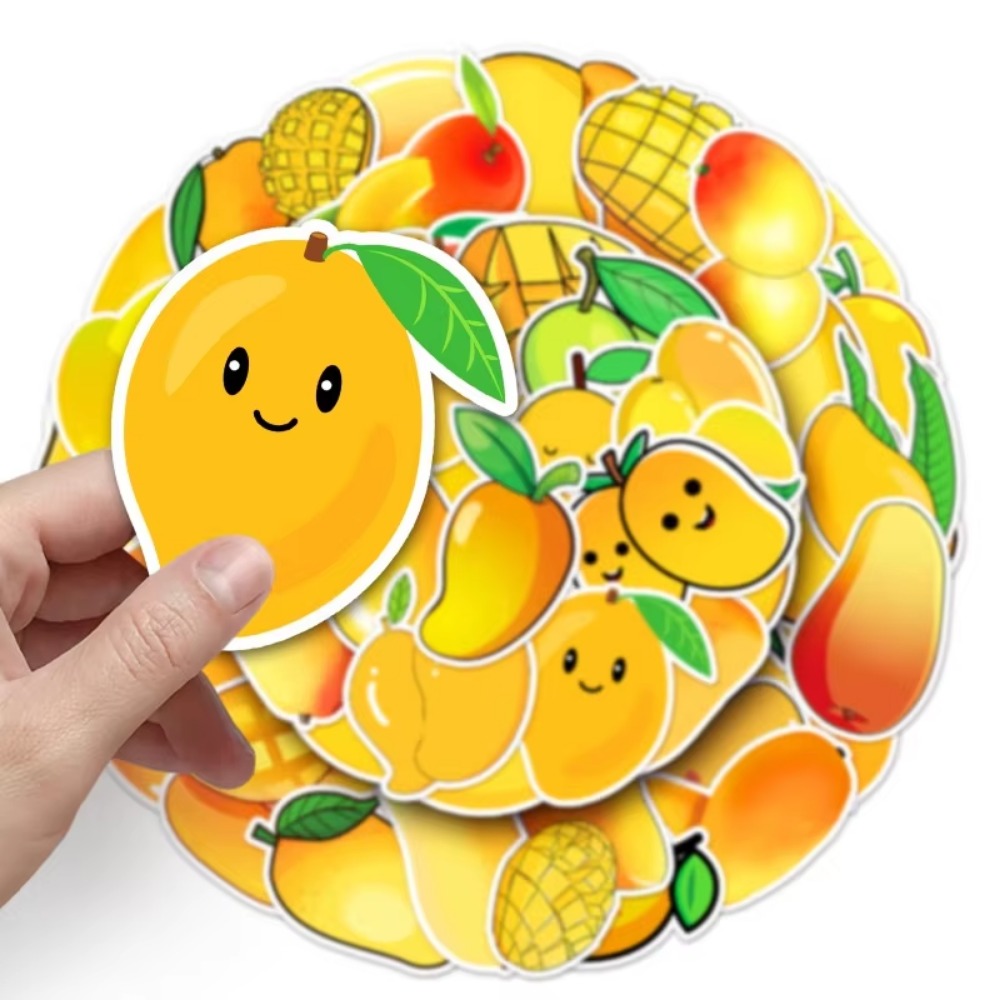 50 Stuks Kawaii Geel Fruit Man - Yellow Laptop Accessories recensie en prijs