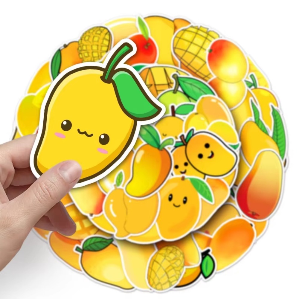 50 Stuks Kawaii Geel Fruit Man - Yellow Laptop Accessories recensie en prijs