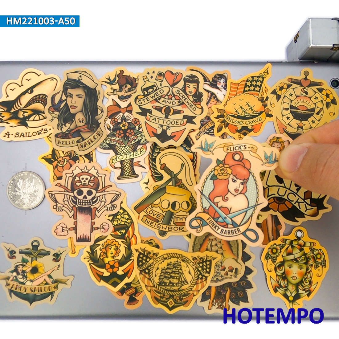 50 stuks, Vergeelde Retro Deca - Yellow Laptop Accessories recensie en prijs