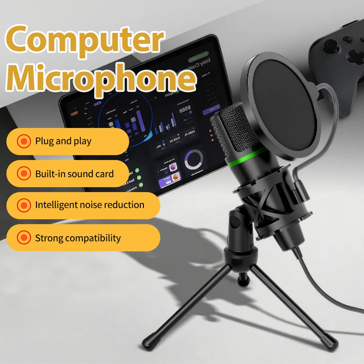 Condensatormicrofoon USB Bedra - Laptop Accessories Gaming recensie en prijs