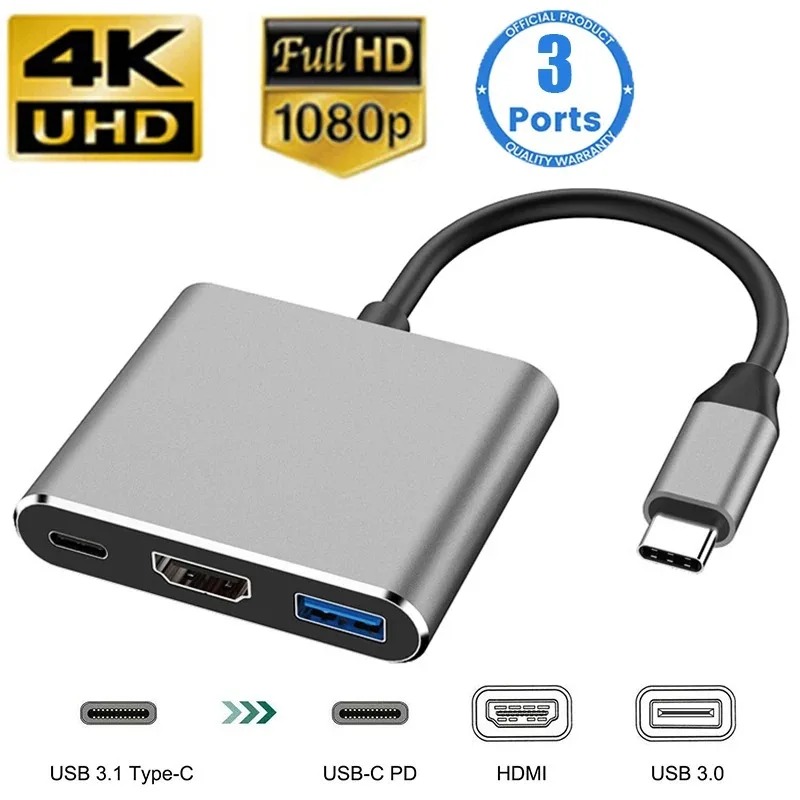 USB C HUB 3in1 Type C 3.0 naar - Usb C Docking Hub recensie en prijs