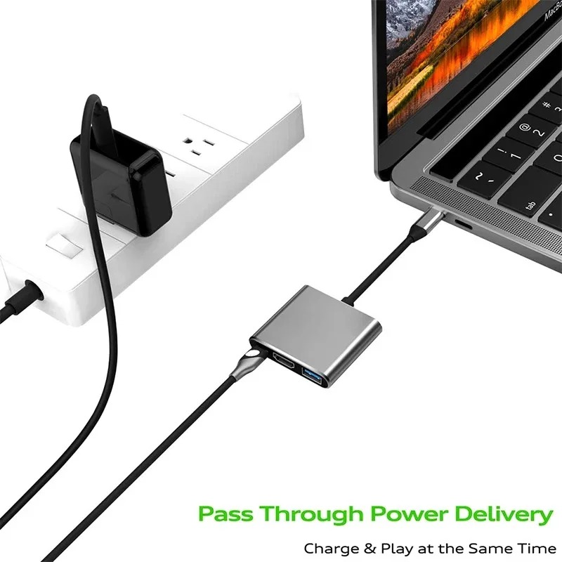 USB C HUB 3in1 Type C 3.0 naar - Usb C Docking Hub recensie en prijs