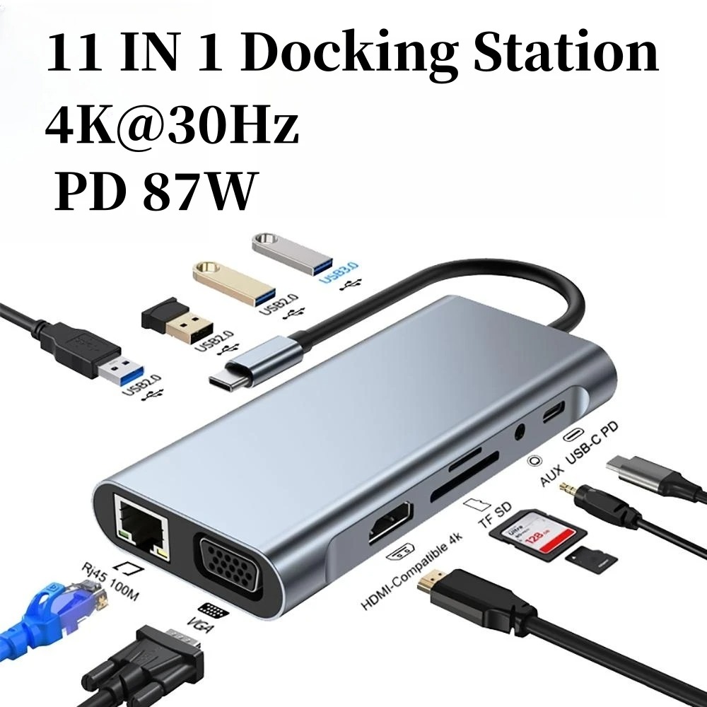 4/7/8/11in1 Docking Hub 4K USB - Usb C Docking Hub recensie en prijs
