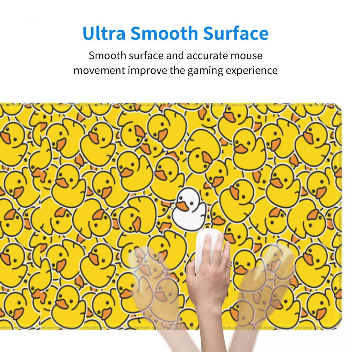 Grote muismat met geel eendenp - Yellow Laptop Accessories recensie en prijs