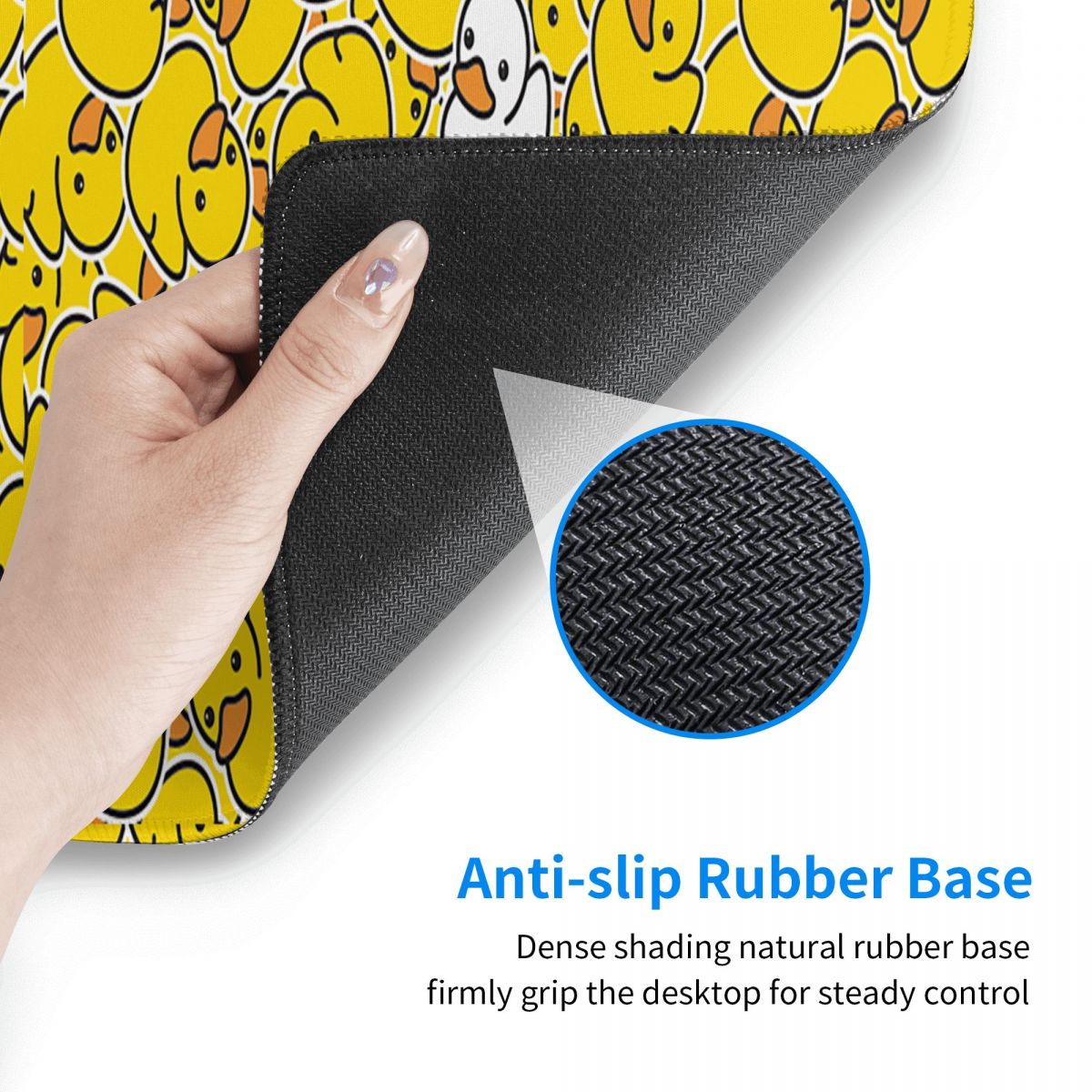 Grote muismat met geel eendenp - Yellow Laptop Accessories recensie en prijs